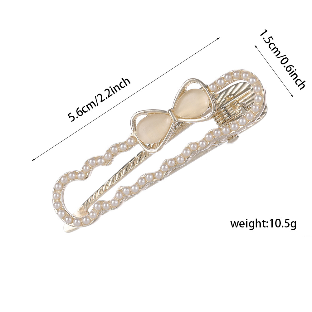 Korean flower headwear clips, rhinestone, frog clip at the back of the head, simple bangs clip, top clip, hairpin, female butterfly pic 1