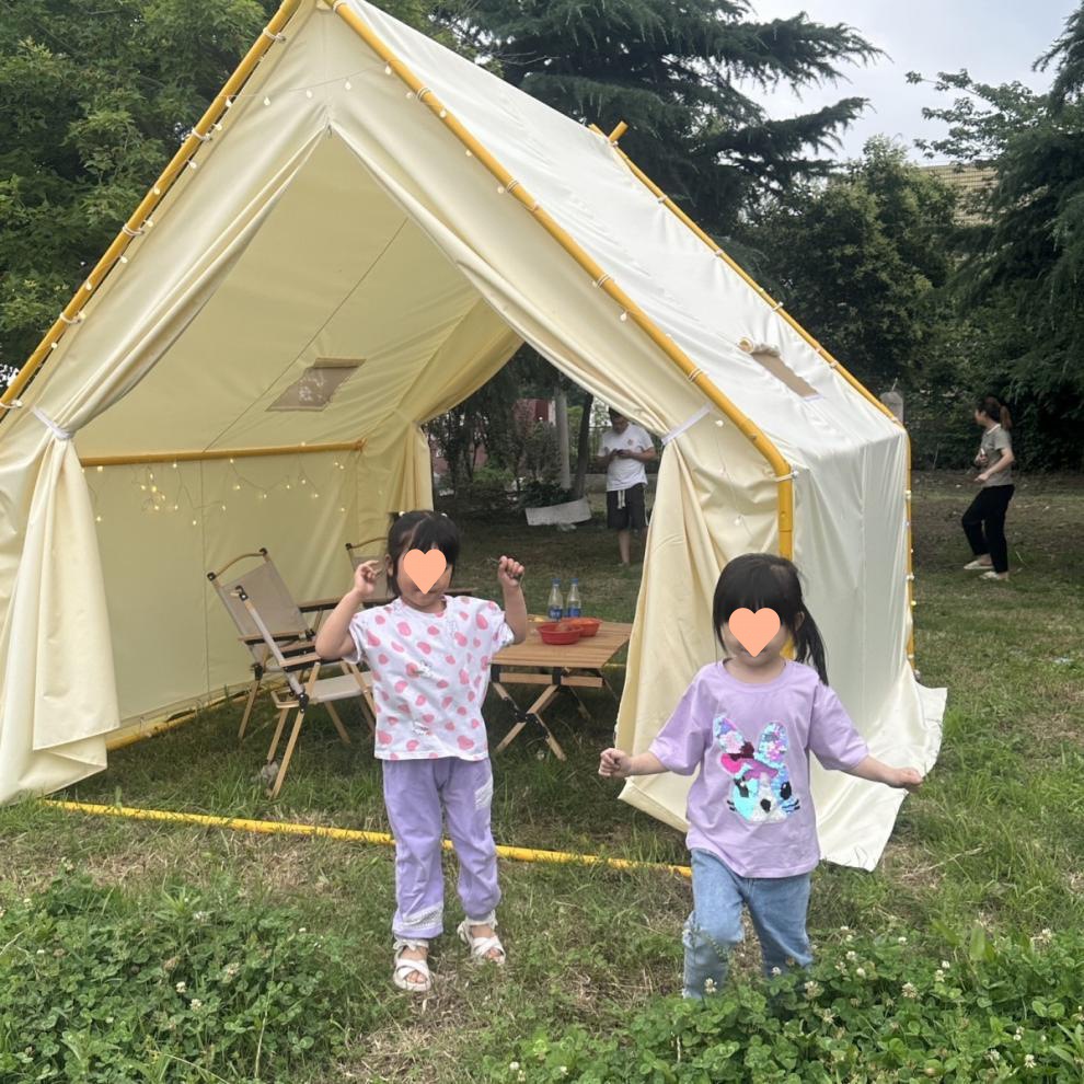 W骆网红帐篷三角露台火锅烧烤星空餐饮防雨帐篷帐篷户外露营帐篷详情17