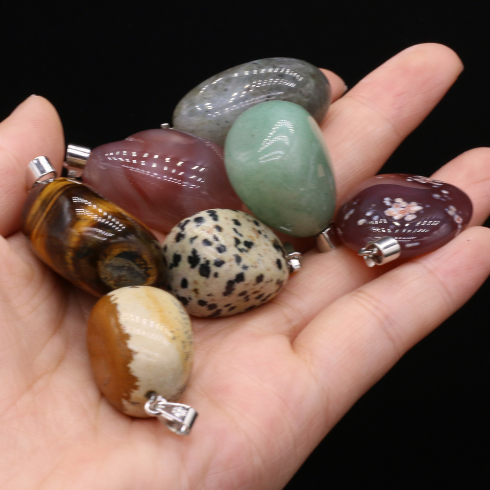 Cross-border exquisite natural stone irregularly shaped pendants, DIY jewelry accessories, handcrafted earrings and necklaces, wholesale and production pic 28