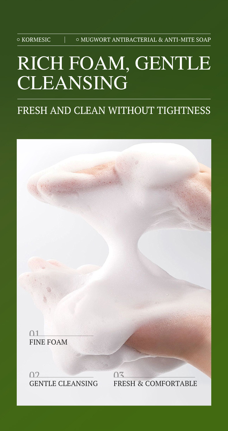 KORMESIC Handmade soap, a cross-border all-English handmade soap for cleansing the skin and controlling oil, is a bestseller pic 48