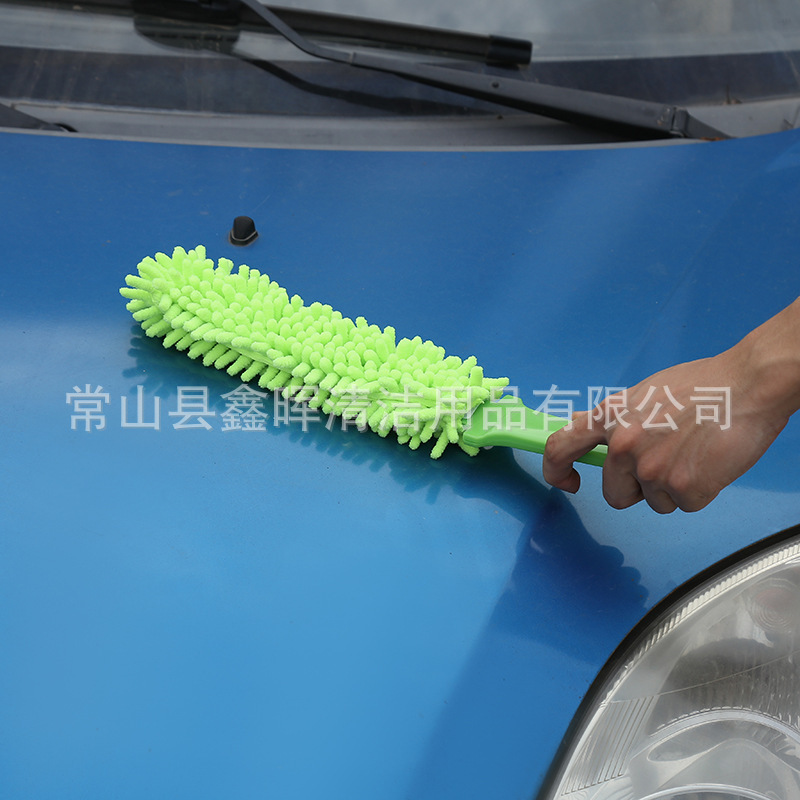 跨境爆款雪尼尔空调刷短款除尘车子刷便携式水洗清尘刷定制批发详情12