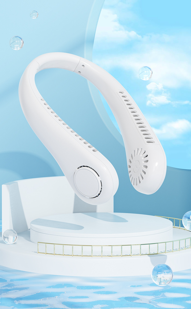 挂脖风扇懒人便携式超长续航usb充电无叶高续航户外手持小风扇详情2