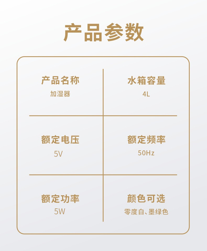 2024新款USB大容量加湿器双喷雾家用宿舍办公室香薰卧室桌面礼品详情16