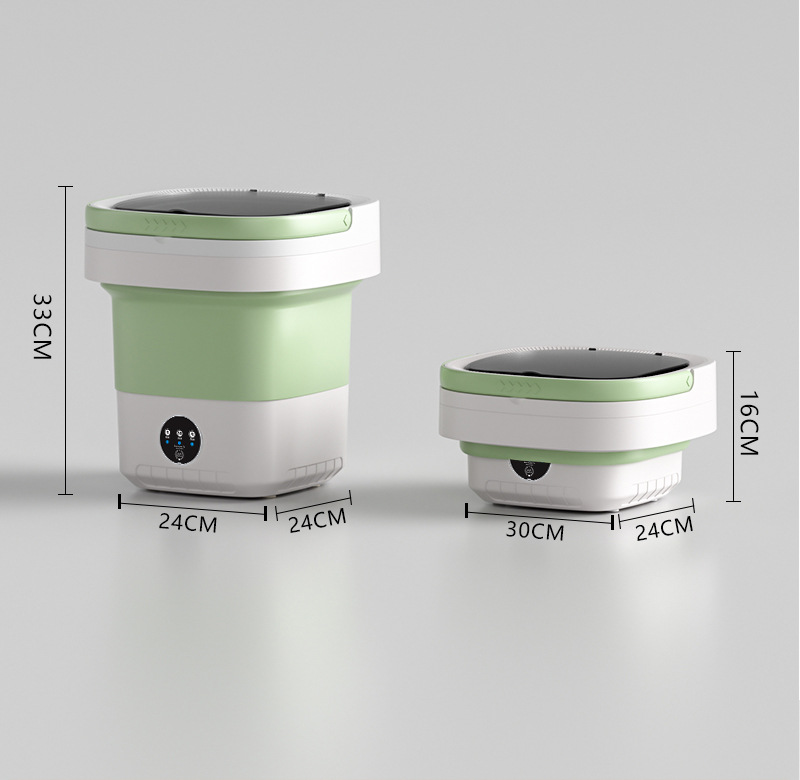 Cross-border folding underwear washing machine, fully automatic dormitory mini small washing machine for socks and underwear pic 19