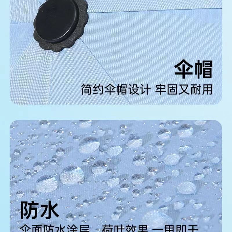 全自动48骨晴雨两用伞加厚黑胶遮阳防晒伞三折工厂批发商务UV雨伞详情25