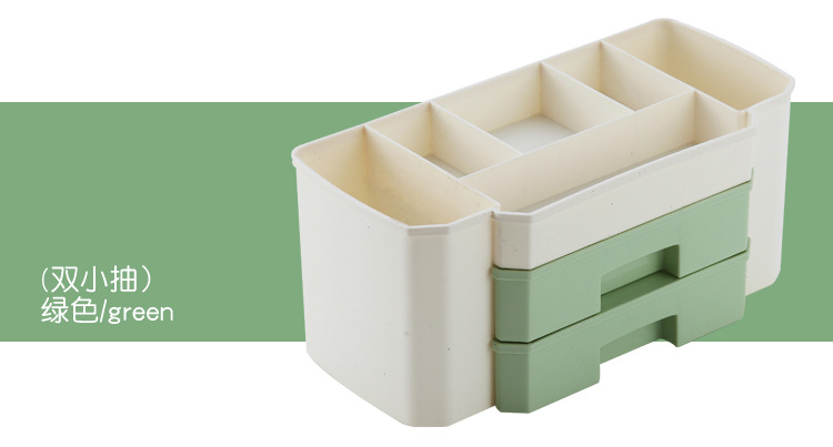 Pull-out cabinet desktop storage box, cosmetics, facial masks, lipsticks, skin care products compartments, plastic storage box, home organization box pic 12