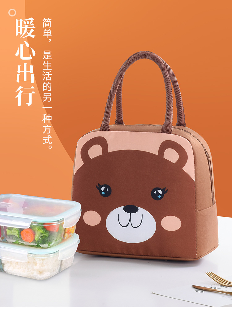 T铝箔保温餐包饭盒袋子ins风便携饭盒手提大容量手拎保温包午餐包详情2