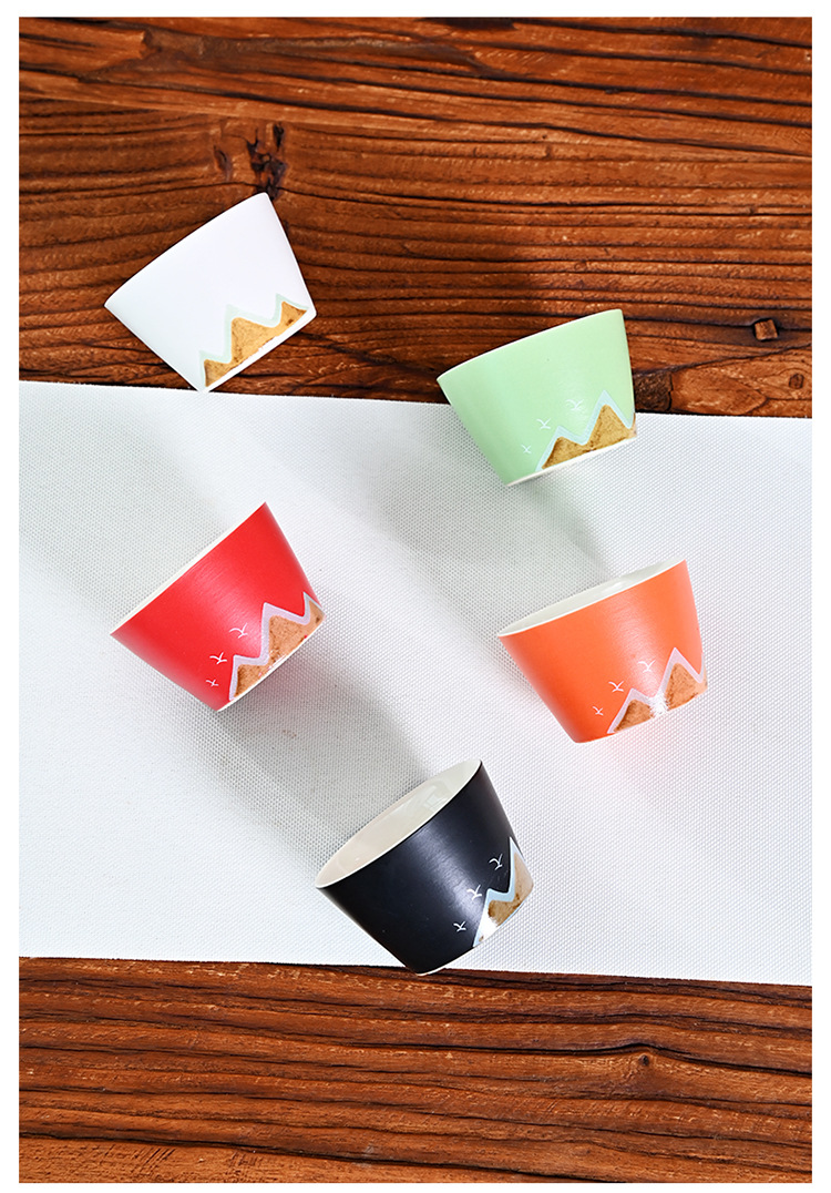 New Chinese-style five-color cups, thousand-mile river tea cups, ceramic tea sets, tea tasting cups, complete set of business small gifts pic 11