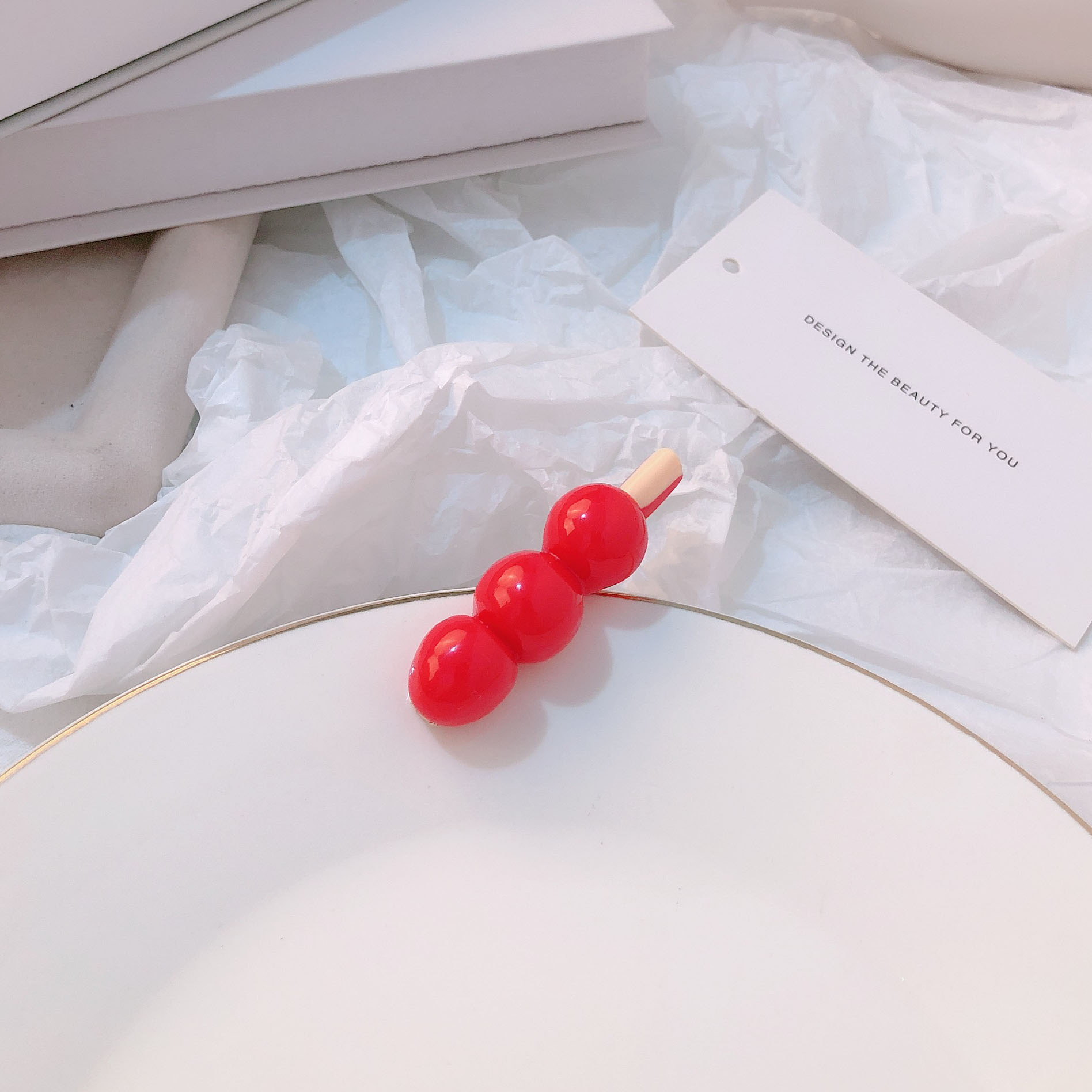 Fun ribs, simulated food, crab claws, funny grilled meat, hair clips, sea cucumber, creative side clips, sugar-coated haws, hair accessories pic 14