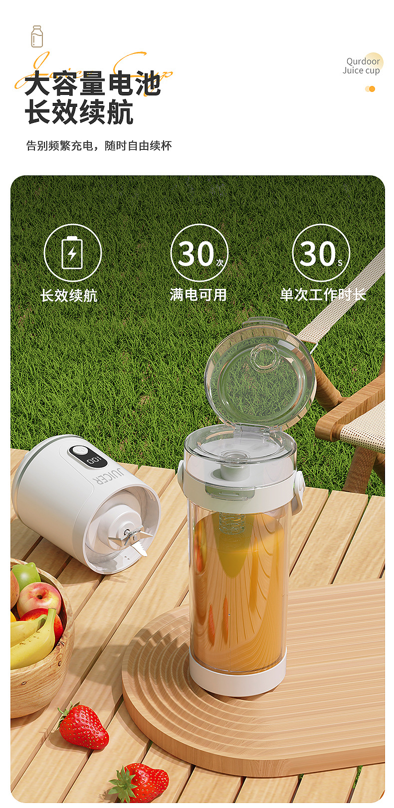 Ai Qingchun ton-ton Juice Juicer, creative portable juicer, wireless portable juicer, Business event gift pic 10