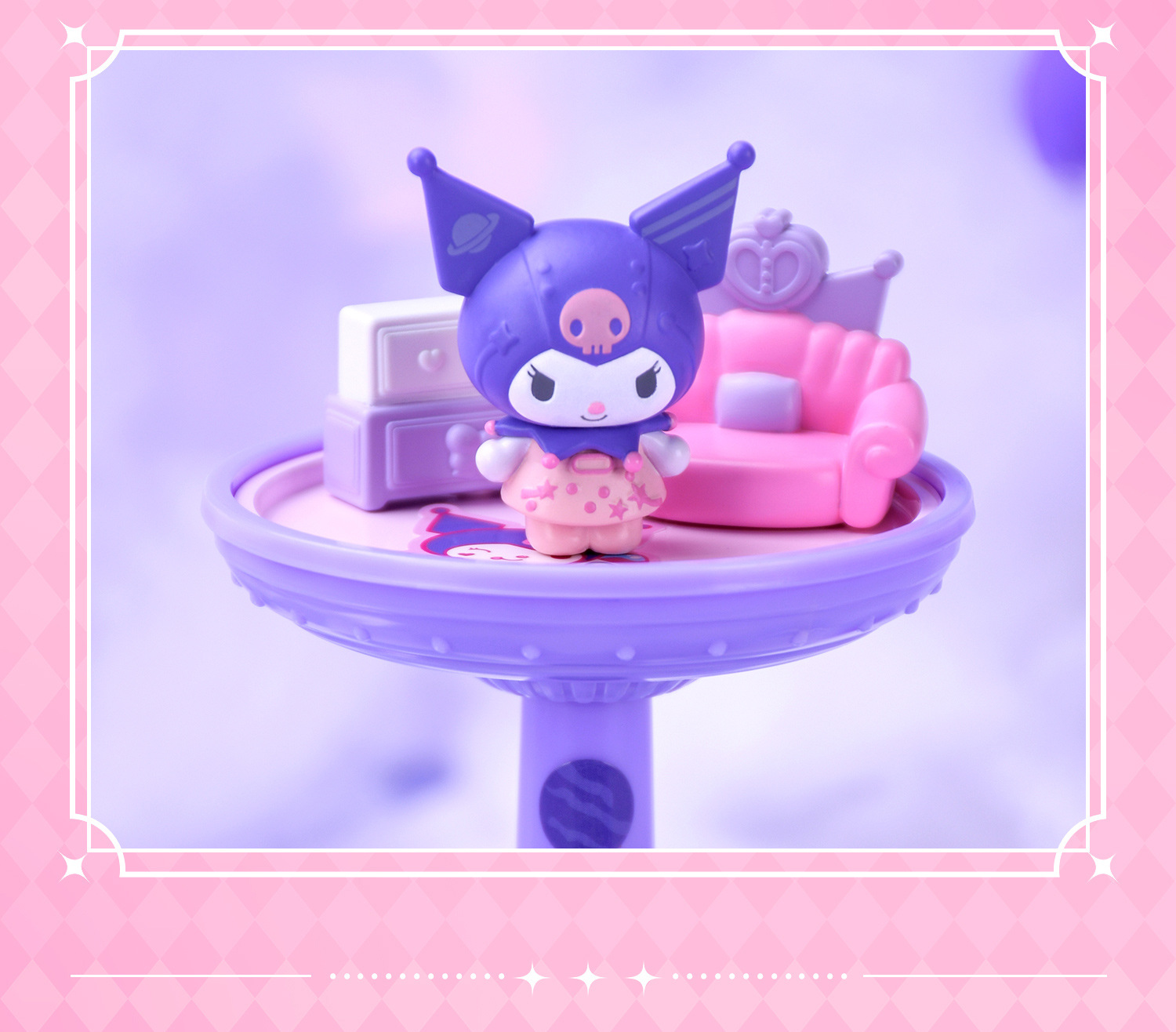 The official Sanrio family Dream Territory series blind box features a cute KT cat-themed decorative nest pic 13
