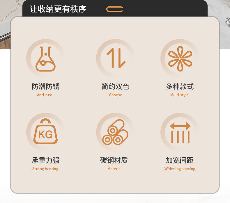 外贸厨房碗碟架沥水架收纳架台面碗盘碗筷置物架带杯架跨境碗碟架详情2