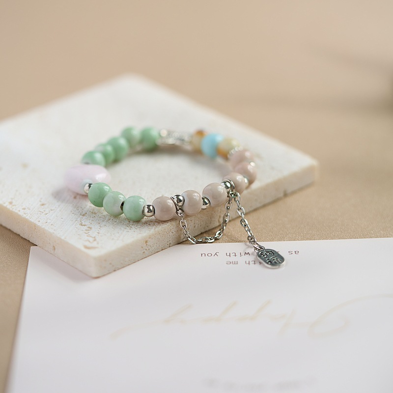 景德镇陶瓷手串新中式饰品批发陶瓷手串10元3串手链女百搭高级感详情8