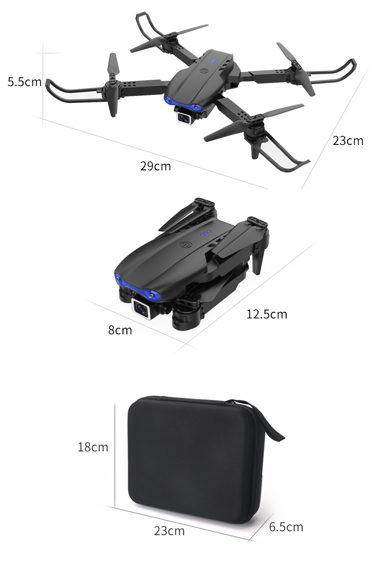 跨境E99pro无人机4K高清航拍折叠四轴飞行器 定高遥控飞机玩具批发 稳定操控体验详情14