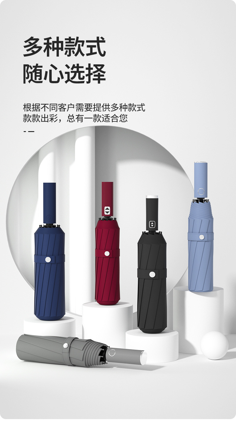 雨伞大号折叠高级感遮阳自动伞抗风暴大伞晴雨两用伞加大加固加厚详情7