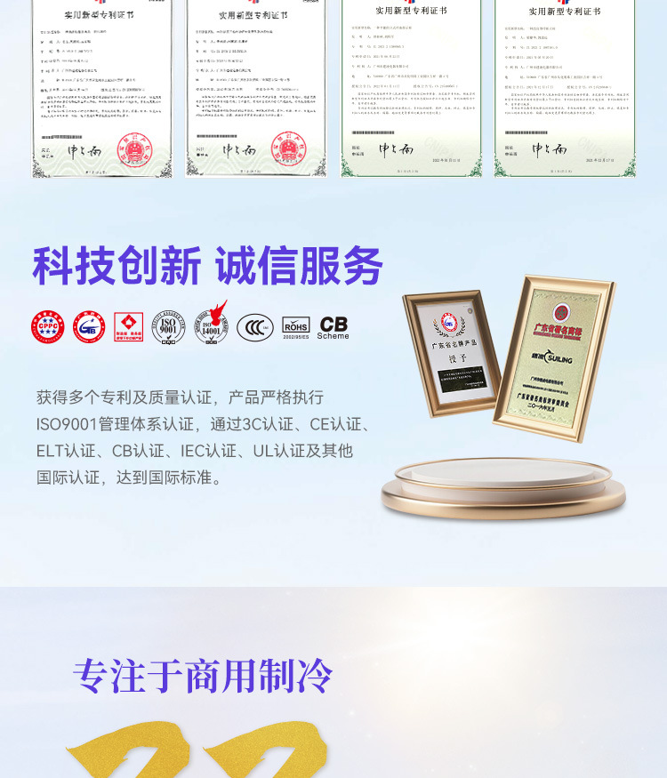 Ultra-low temperature -60 degrees Celsius copper tube refrigeration commercial large-capacity, suitable for household freezing and preservation refrigerator pic 6