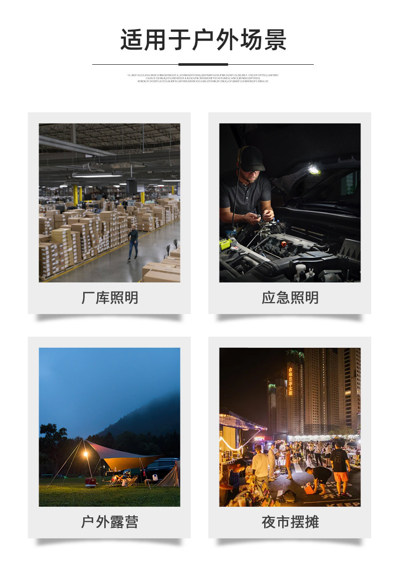 Cross-border solar bulb lamps, power outage emergency household outdoor lighting lamps, night market street stall camping LED bulb lamps pic 3