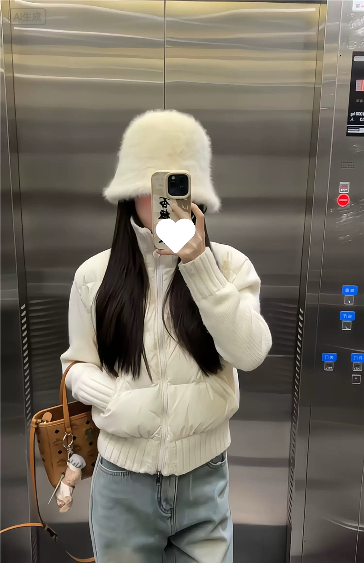 新款羽绒服女短款秋冬季2025小个子白鸭绒加厚针织袖白色轻薄外套详情3