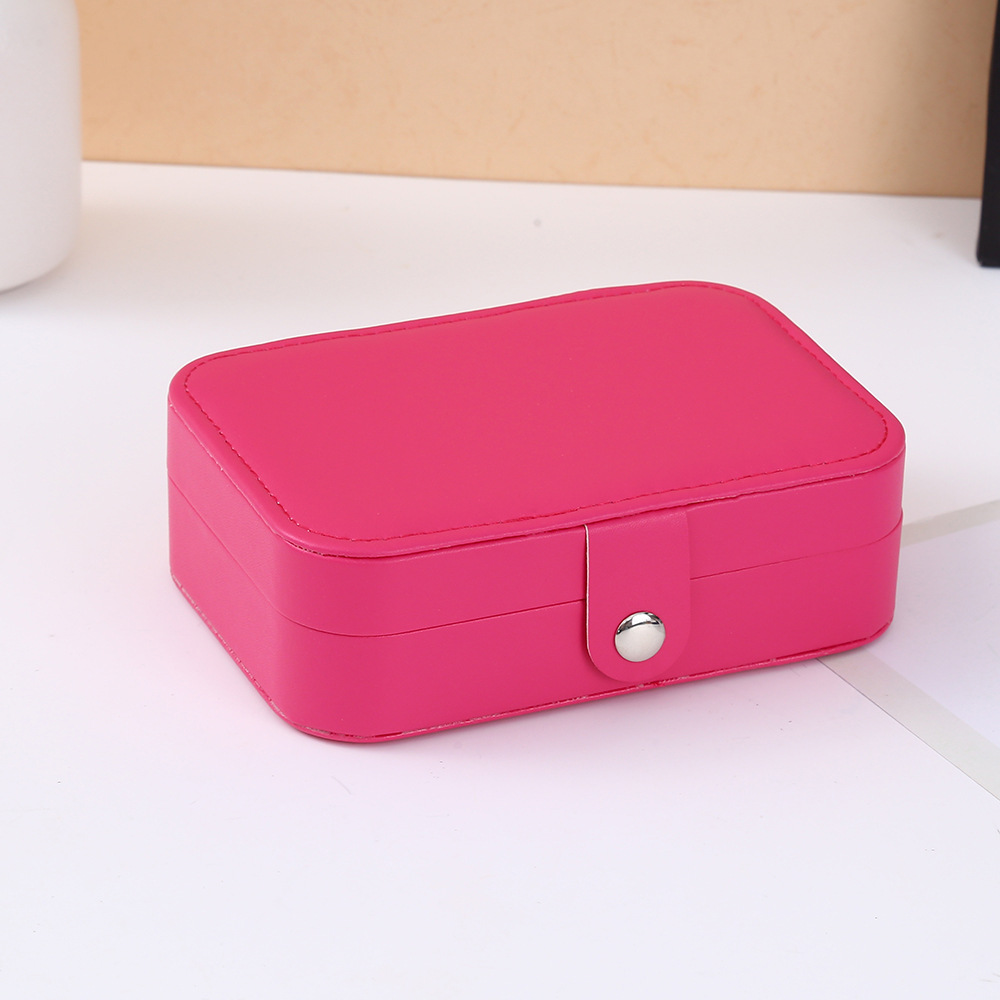 Hot-selling portable, compact and large-capacity jewelry storage box, anti-oxidation travel necklace, earrings, ring, jewelry box, jewelry bag storage box pic 9