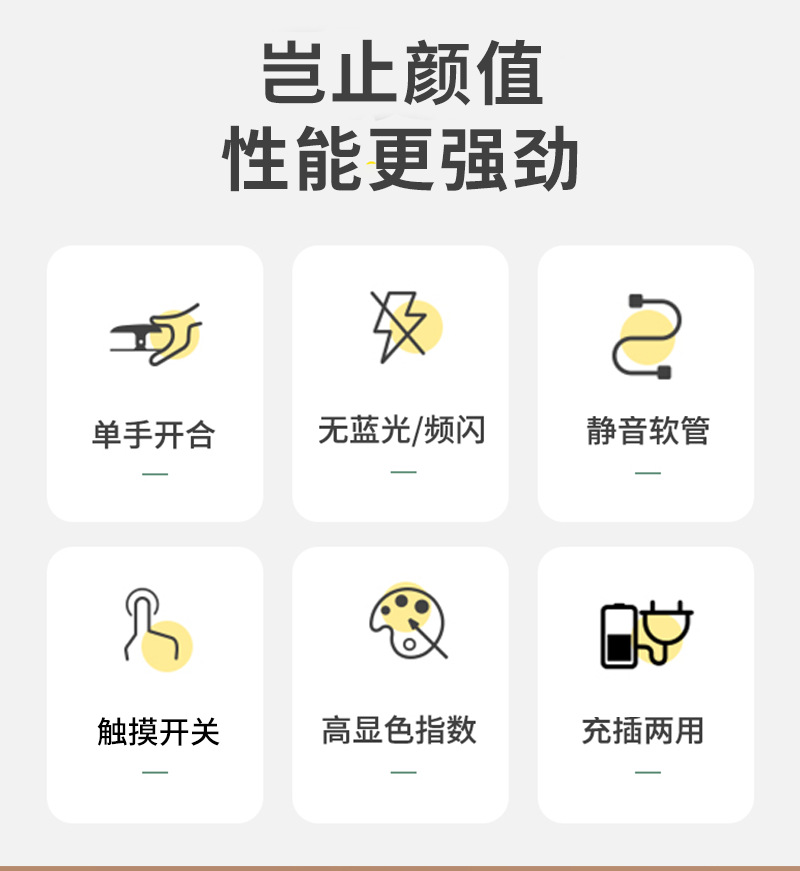 Typec小台灯学习专用夜灯学生宿舍led护眼阅读充电卧室床头灯详情2