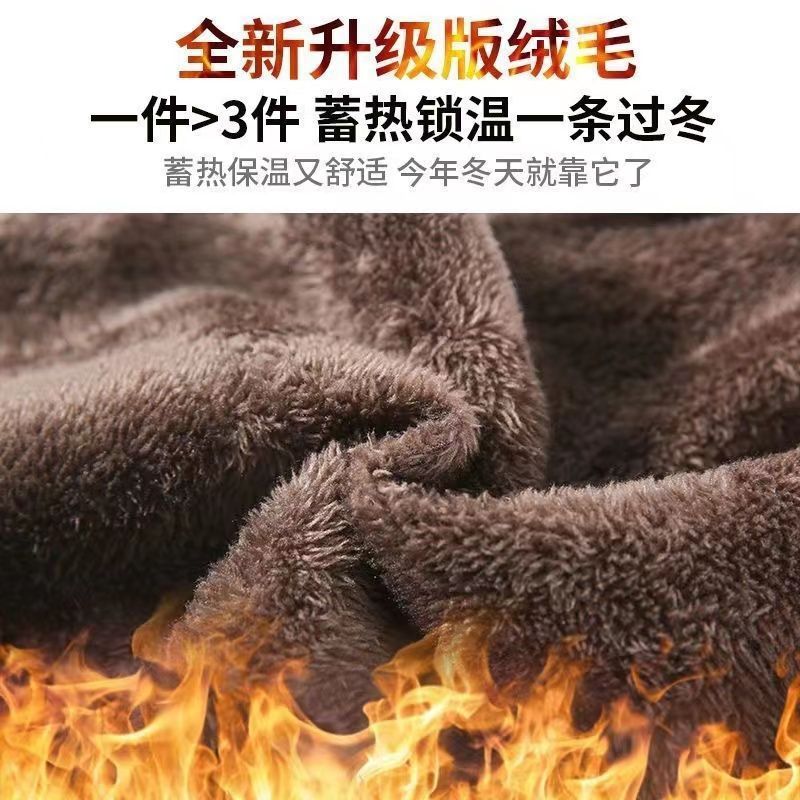 跨进羊羔绒秋冬季高弹力小脚牛仔裤女加绒加厚保暖打底裤铅笔裤子详情3