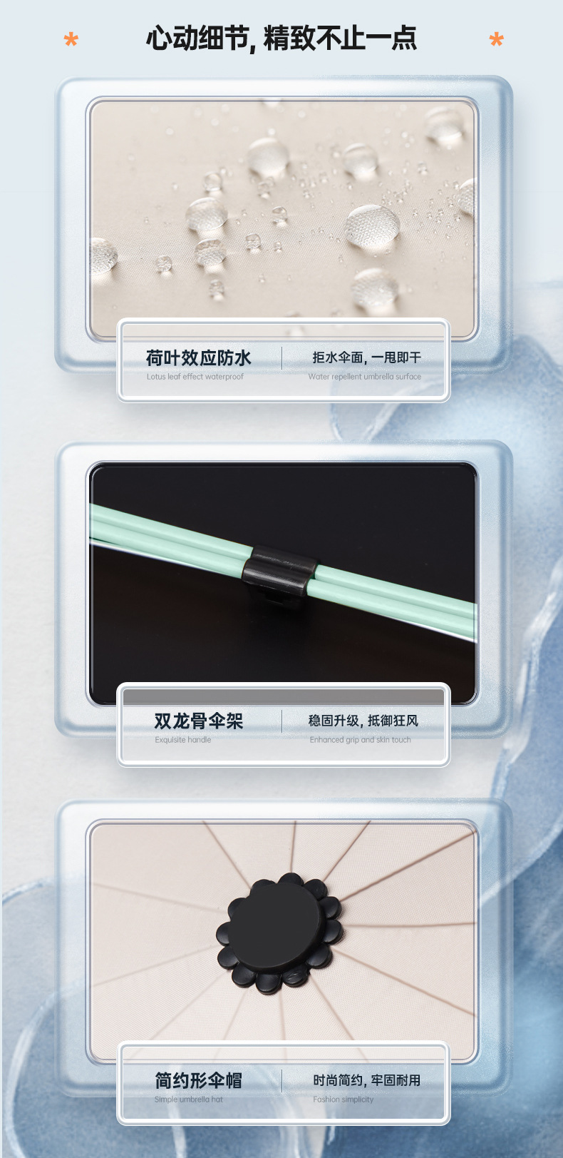 批发现货雨伞24骨反向大号自动伞定制男士防晒折叠晴雨伞广告礼品详情17