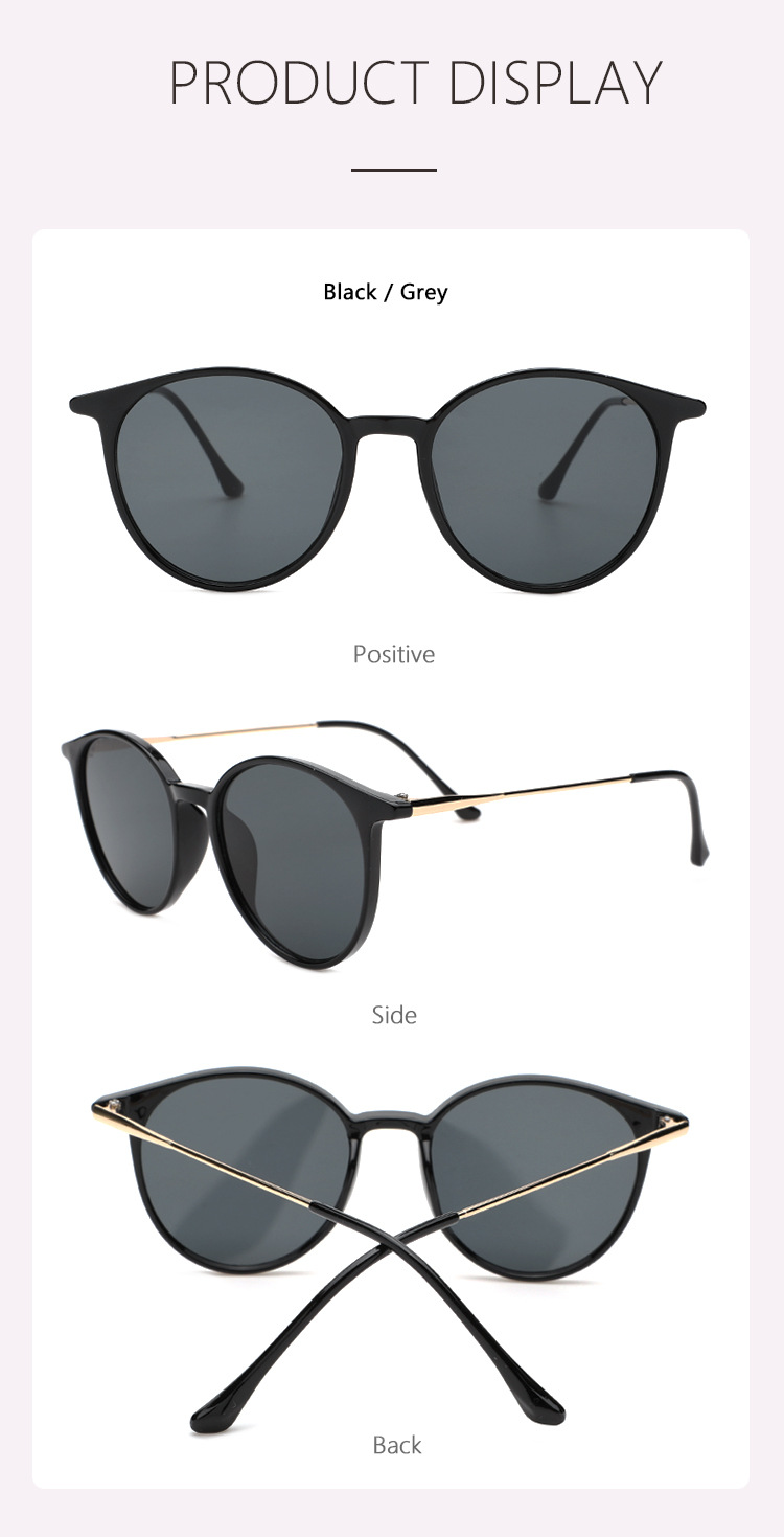 New fashionable round-face sunglasses from Europe and America, trendy driver sunglasses, universal for both men and women, cross-border sunglasses exclusively available pic 7