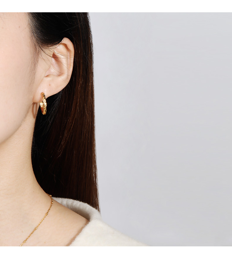 925纯银爆闪耳钉轻奢度假风小众ins耳扣批发夏季女高级感耳饰饰品详情14