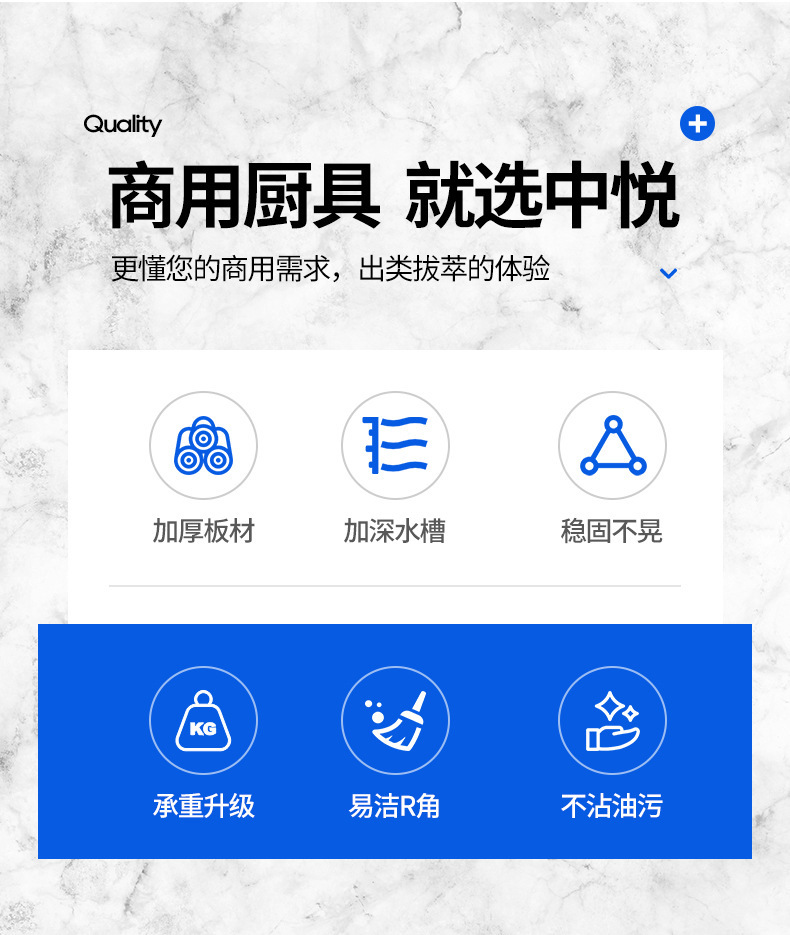 跨境专供 双盆水槽 厨房洗菜盆碗池双盆加厚不锈钢厨房一体洗菜盆详情2