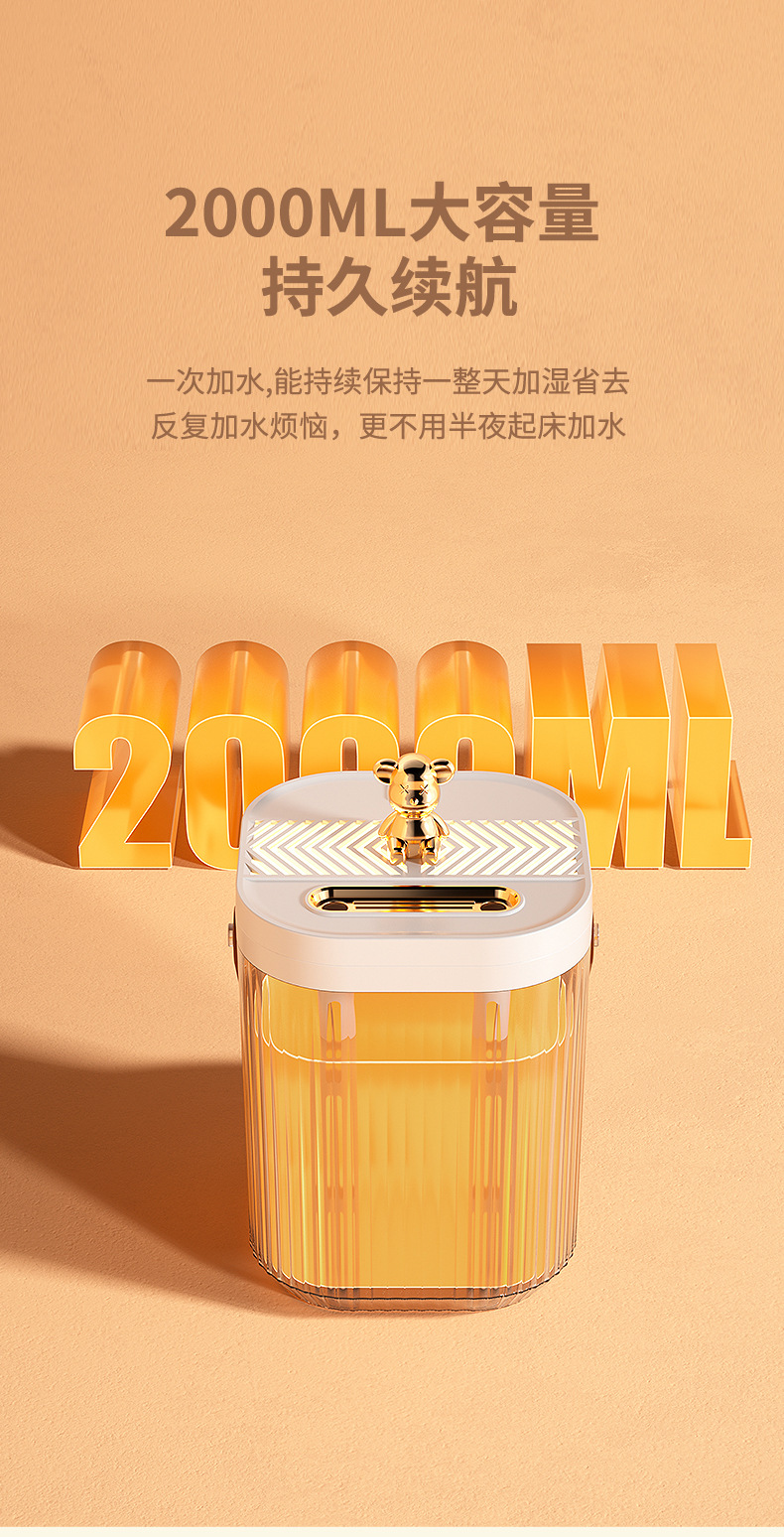 抖音同款便携式小型家用双喷加湿器客厅办公室卧室插电空气恒湿器详情14