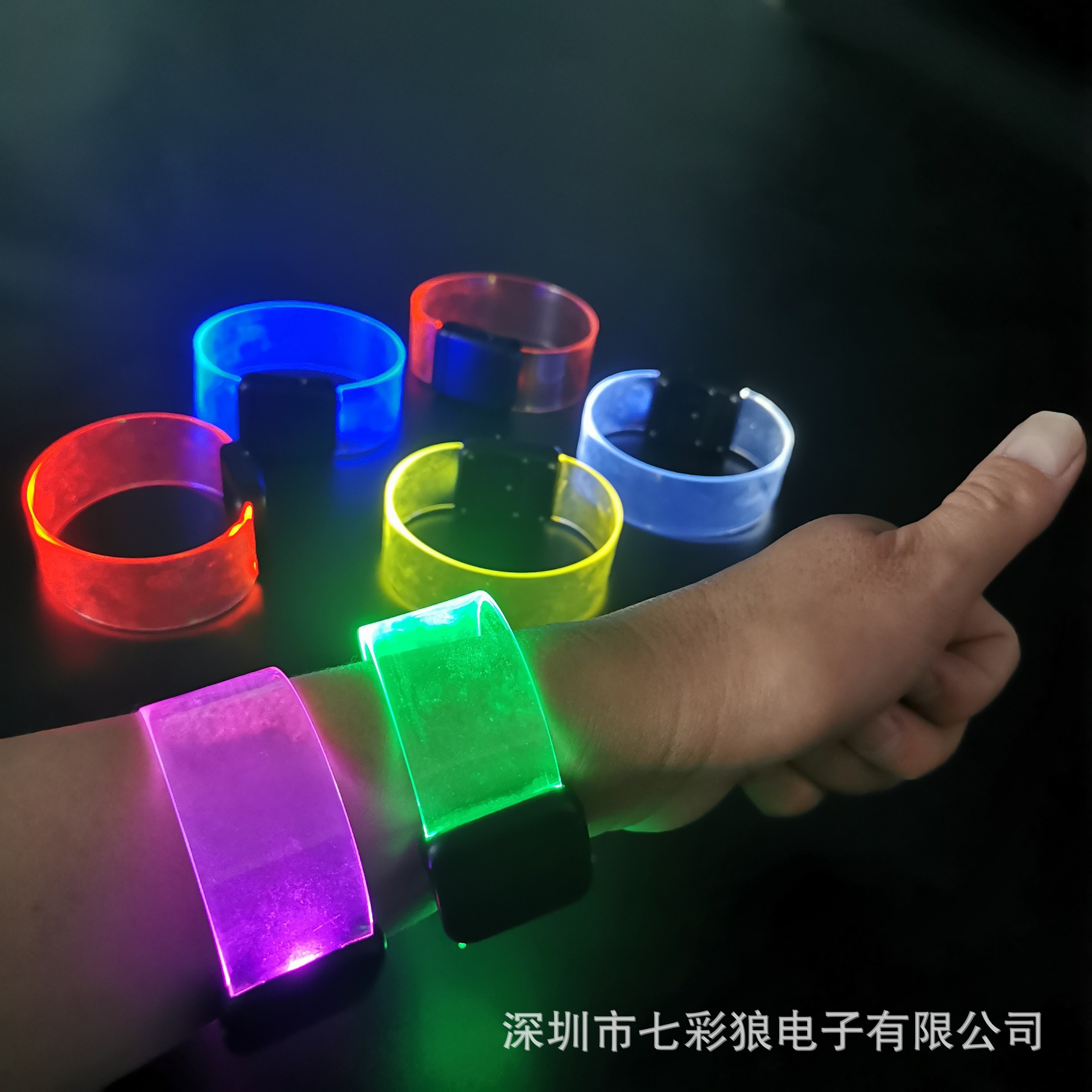 声控发光手环花环发光戒指玩具项链发光手镯详情6