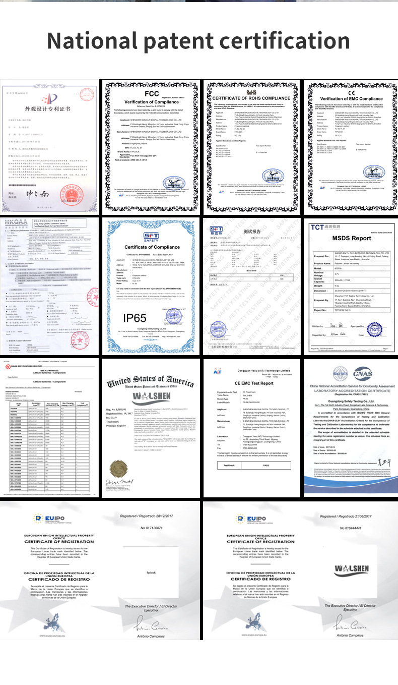 Embedded Smart and Chargeable Fingerprint Lock for  Handbag详情12