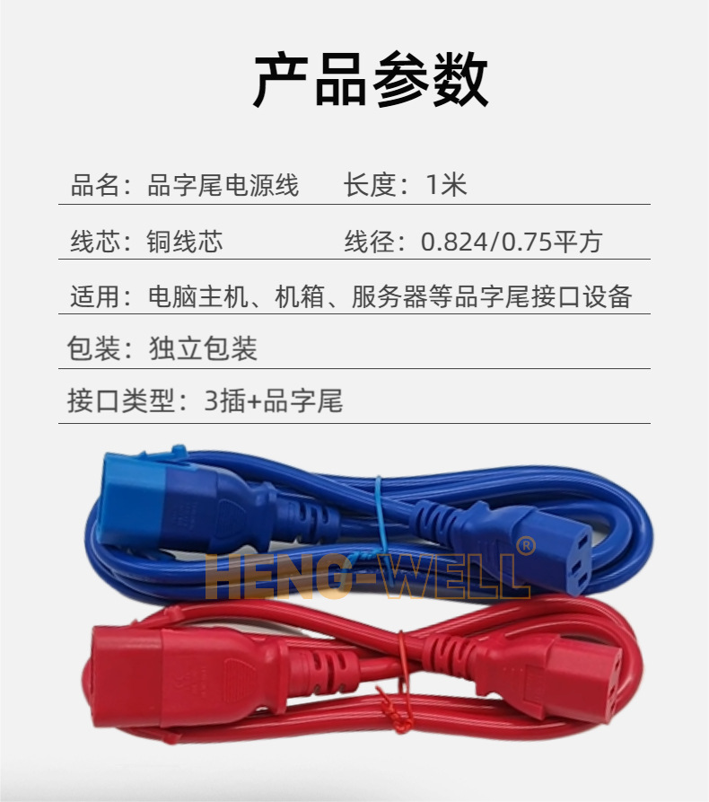 PDU power connection cable C13 to C14 with lock, P-LOCK chassis power cord, UPS server extension cable with lock pic 5