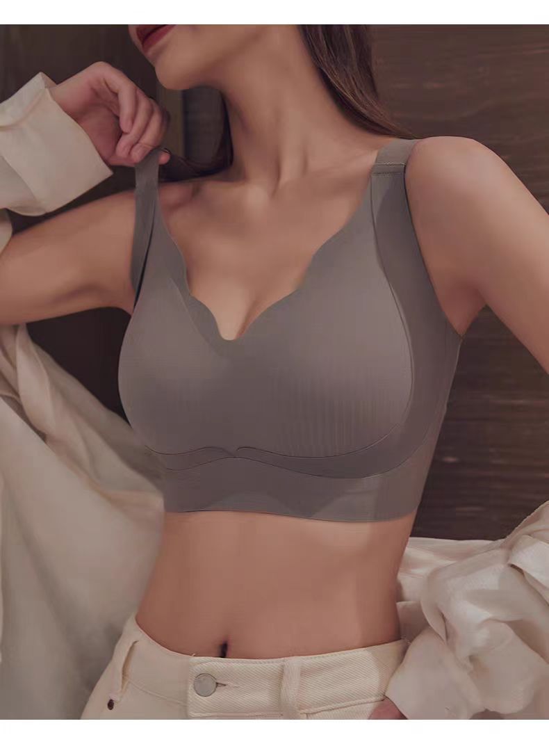 Large-sized lifting bras for women, making the big breasts look smaller, no underwire bras, gathering side retraction breasts, anti-sagging, top-lift bras pic 20