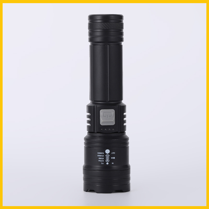 The new jy-908 high-power white laser flashlight with multi-functional digital display pic 4