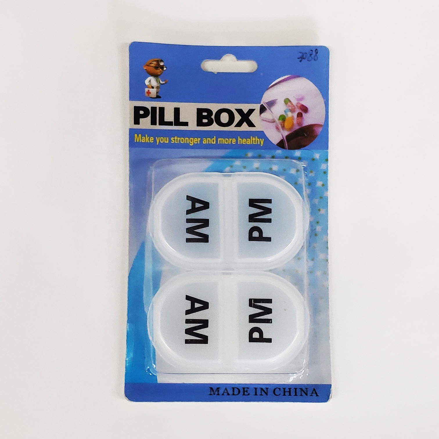 Cross-border exclusive PP plastic small medicine box, travel mini portable medicine storage box, flip lid pill dispensing box pic 11