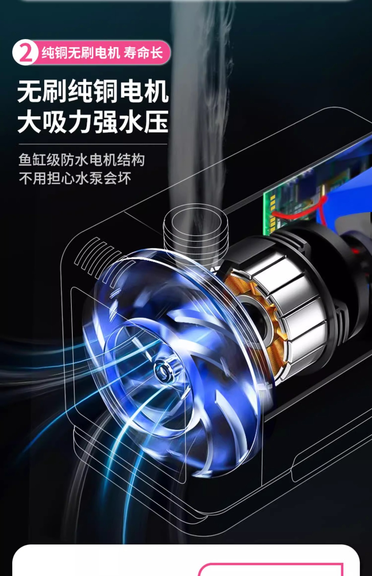 Outdoor simple electric shower, rural household charging self-priming, portable large shower head for dormitories, suitable for bathing on construction sites pic 13