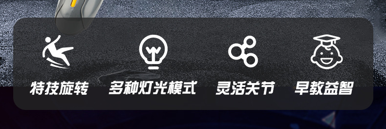 小商王1516E儿童智能编程充电遥控机器人电动太空宇航造型跳舞机详情2