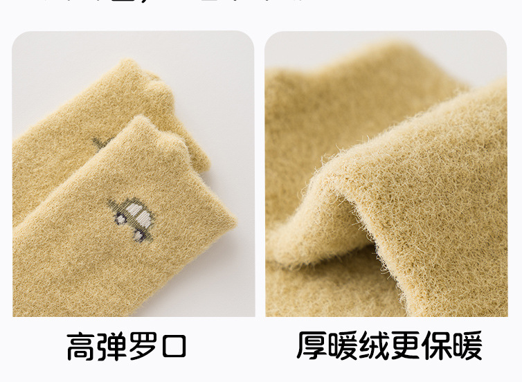 婴幼儿童0-6-12月3岁男女宝宝秋冬季加绒加厚保暖点胶防滑长筒袜详情21