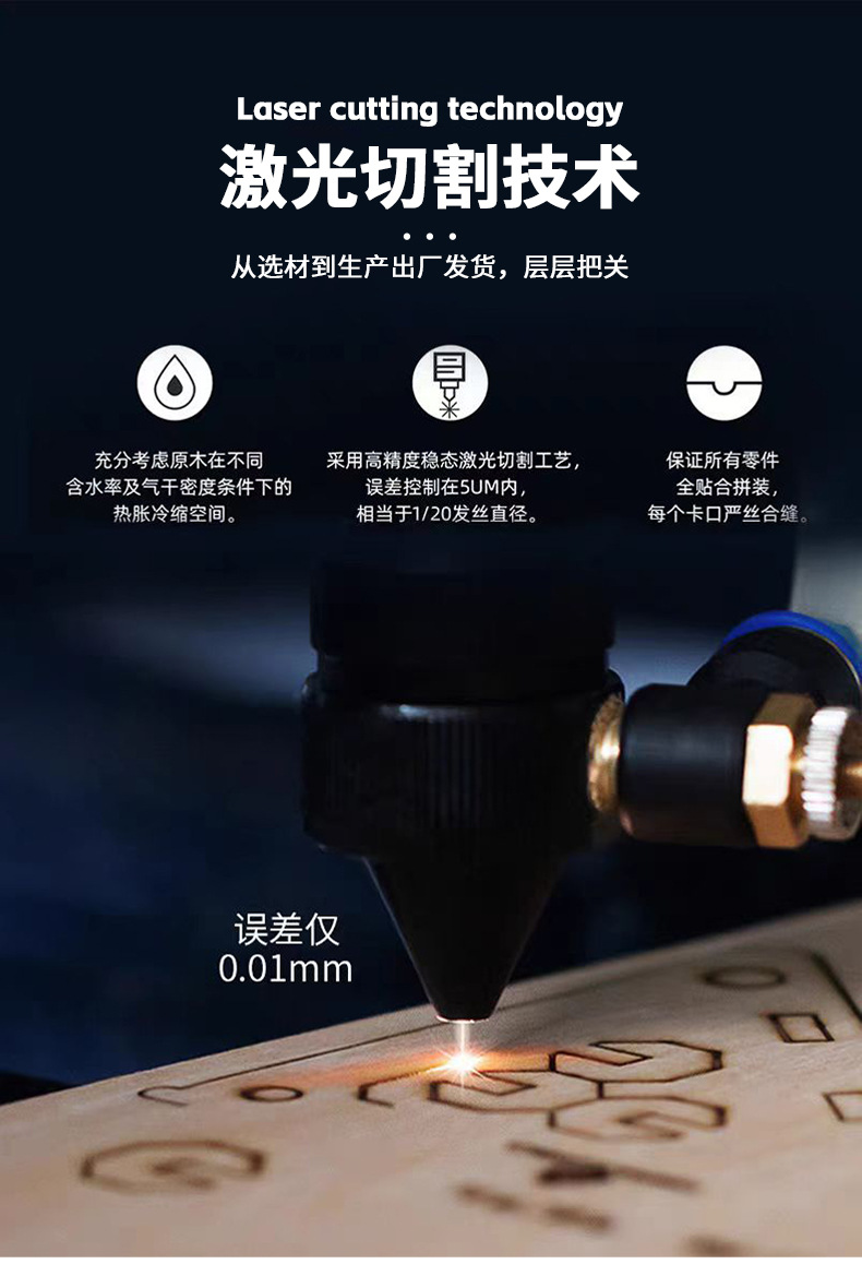 帆船模型拼装木质diy制作仿真3d立体拼图轮船舰玩具礼品海盗船详情9
