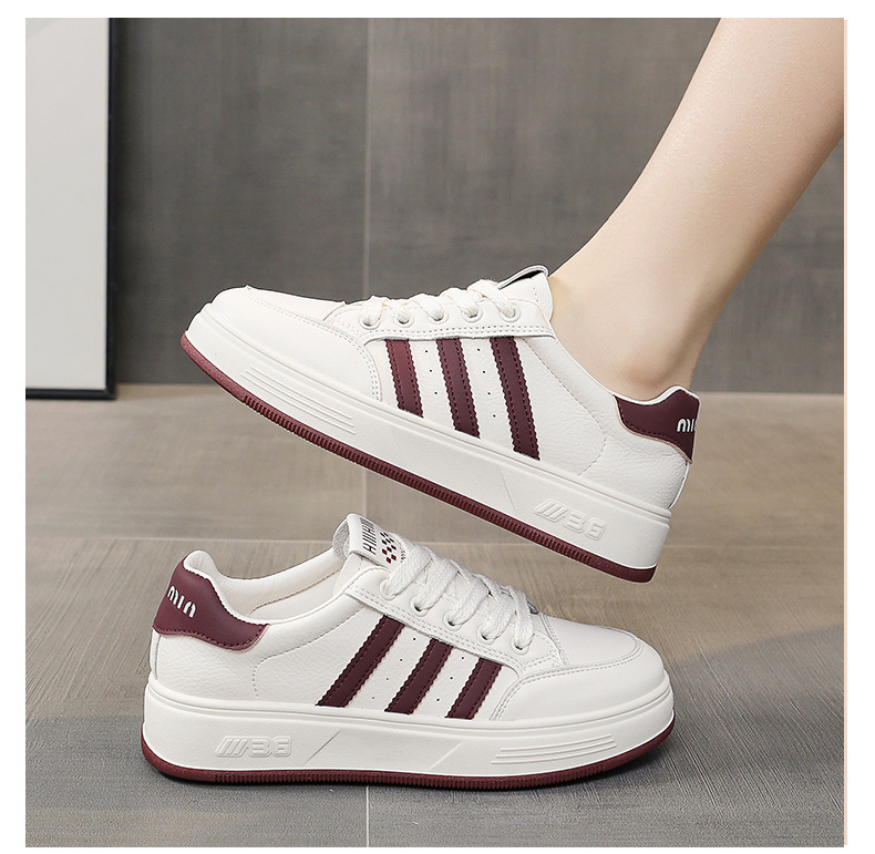 真皮小白鞋女鞋2024早春季时尚百搭厚底单鞋软底休闲鞋运动鞋板鞋详情20