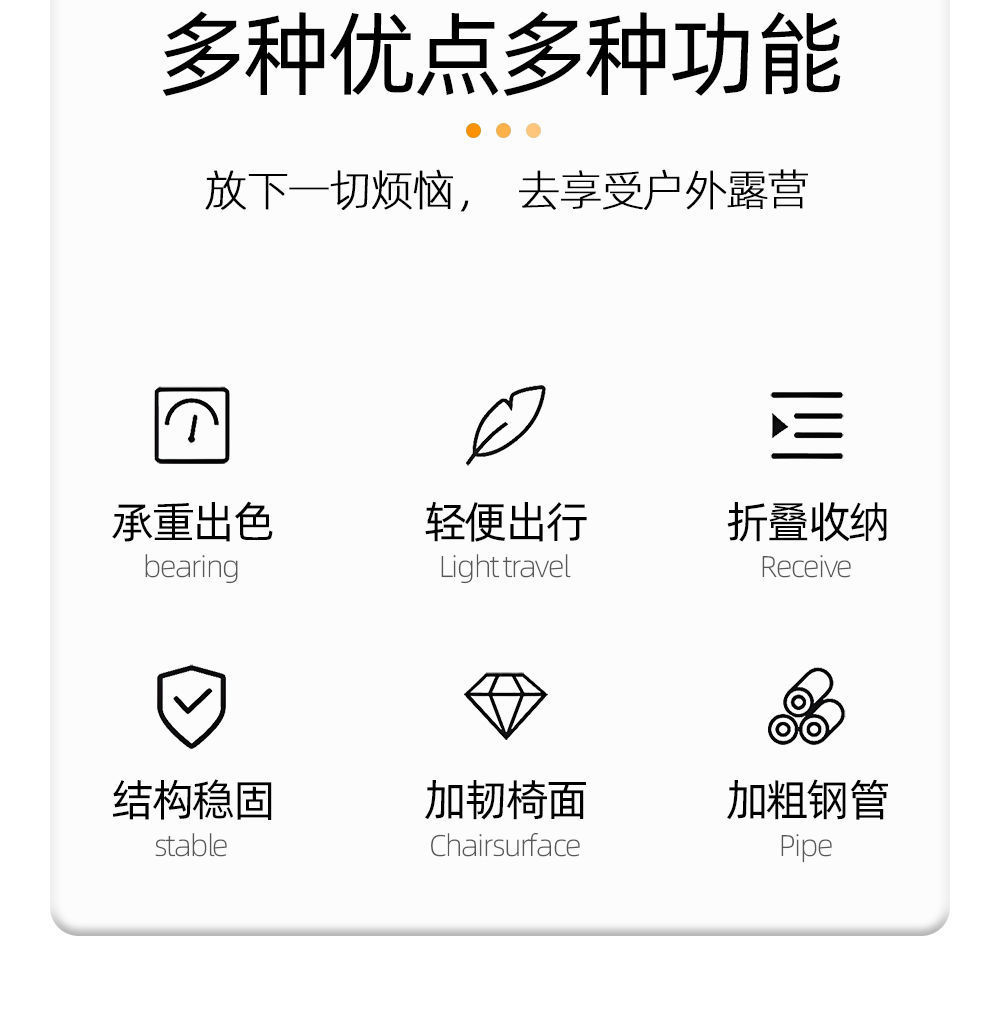 户外折叠桌一整套便携式露营桌椅野餐装备用品全套装地摊桌蛋卷桌详情2