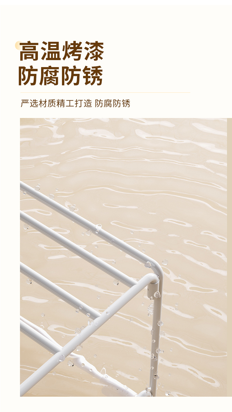 棉麻收纳筐带层架布艺可折叠家用衣物整理收纳盒带支撑钢架日用百货收纳防尘层架详情7