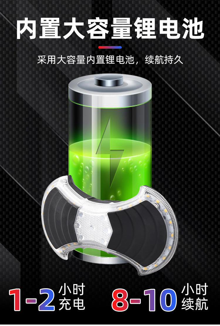 Bicycle turn signal, USB charging, bicycle taillight, LED wireless remote control, turn signal, warning light, cycling equipment pic 7