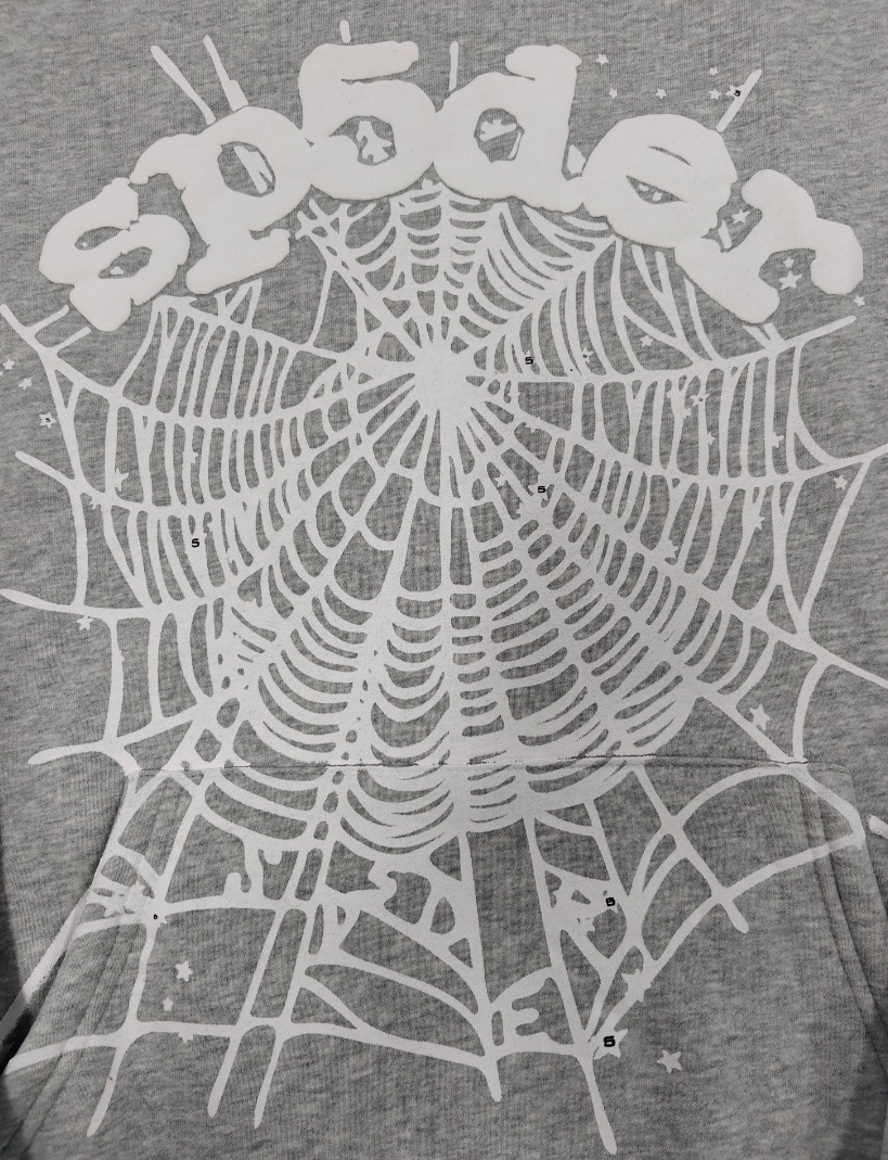 欧美潮牌海外版重磅连帽衫潮流情侣蜘蛛网加绒Sp5der卫衣跨境爆款详情6