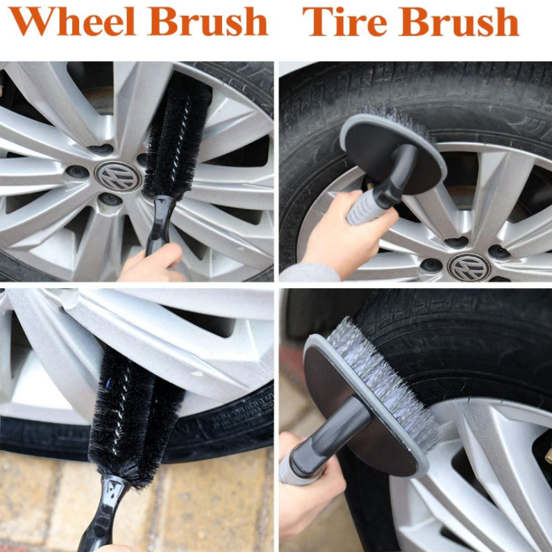 Cross-border source car wash and cleaning set of 10 pieces: car wash sponge, rubber thread, wheel hub brush, glass scraper, car wash brush pic 10