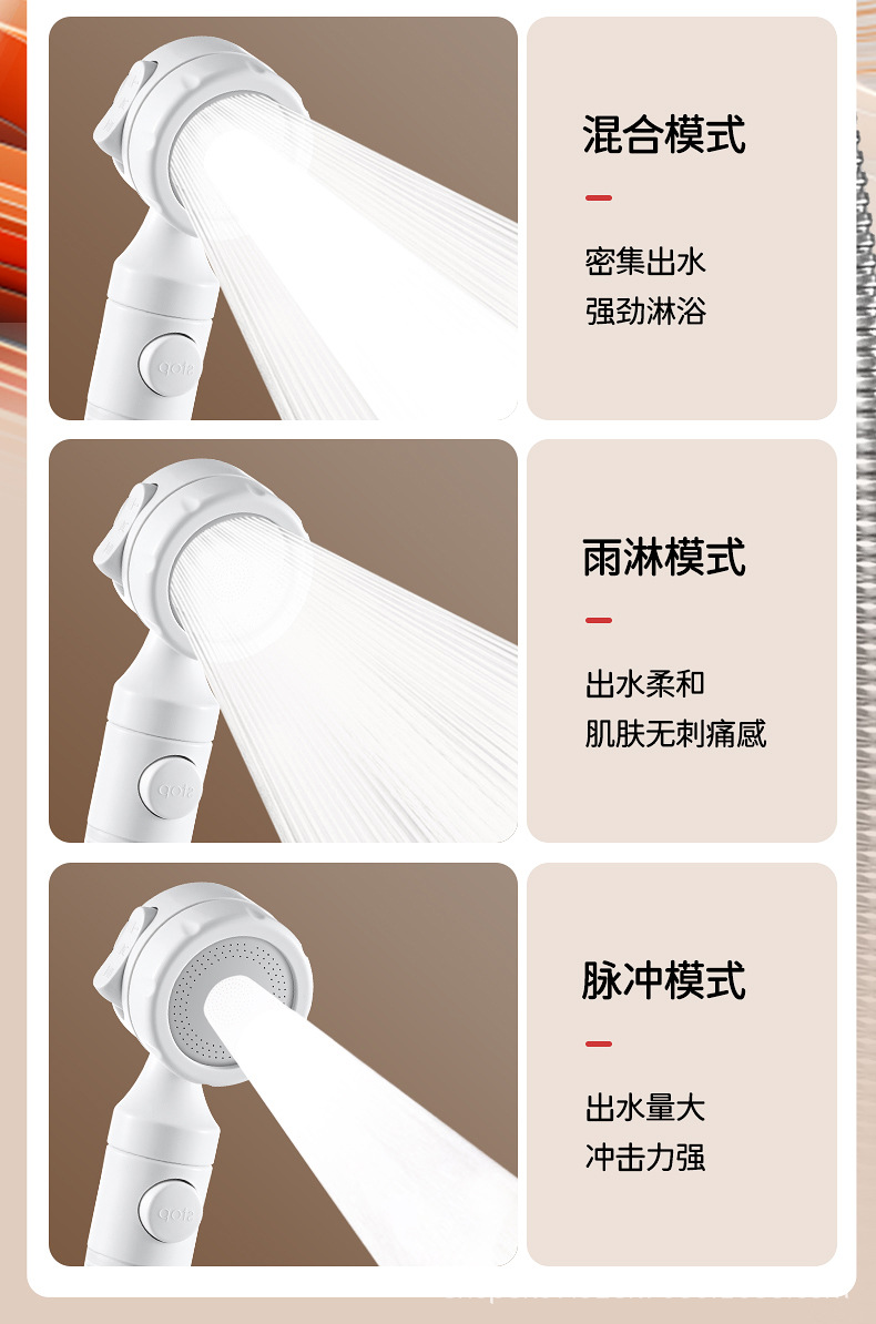 Thailand travel pressurized filter shower head, water heater, water purifier, household chlorine-removing, antibacterial, skin-beautifying shower head pic 19