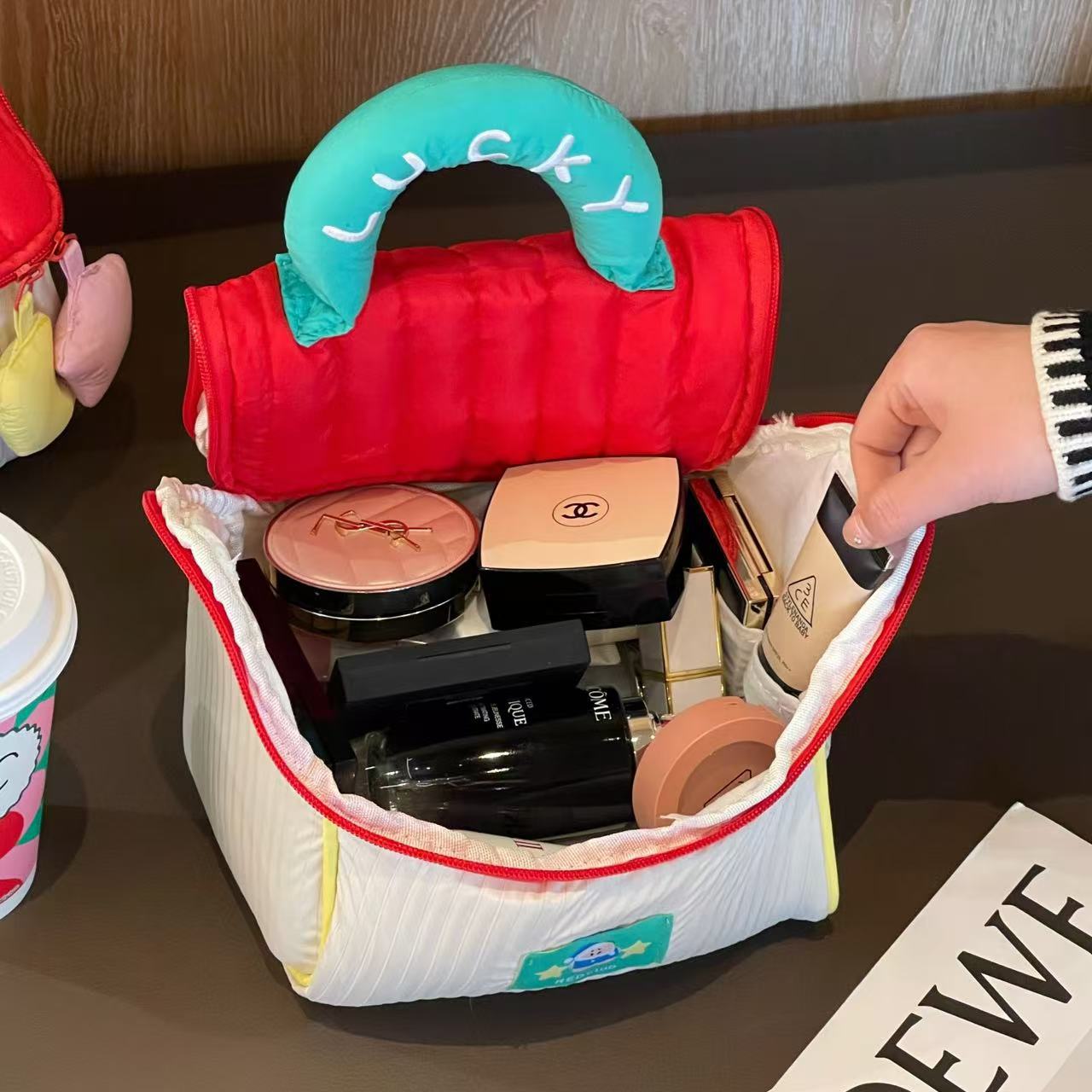 小房子化妆包可爱大容量高颜值手提便携防水旅行收纳包加厚洗漱包详情11