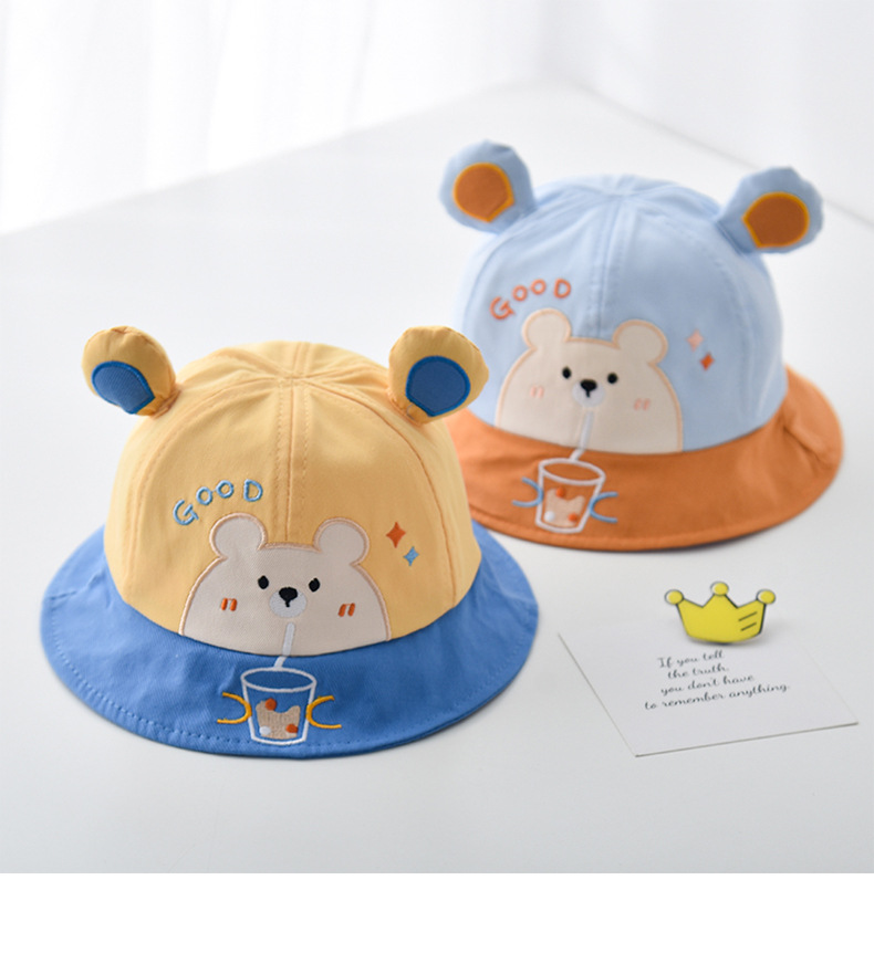 宝宝帽子春秋款新款夏季儿童防晒帽婴幼儿可爱超萌男童女童渔夫帽详情10