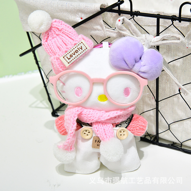 凯蒂猫小挂件可爱hellokitty毛绒公仔玩偶包包挂饰Kitty创意潮品详情8